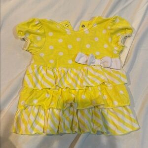 Garanimals Yellow Polka Dot Dress with White Bow